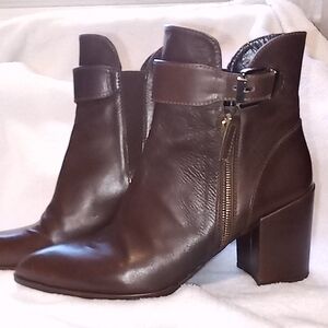 Stuart Weitzman Chocolate Brown Heeled Boots
